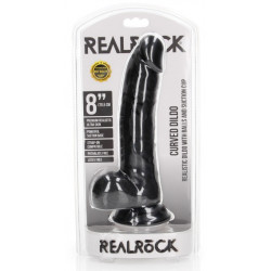 Real Rock Ultra Skin Gode Curved RealCock 17 x 4.3cm Noir